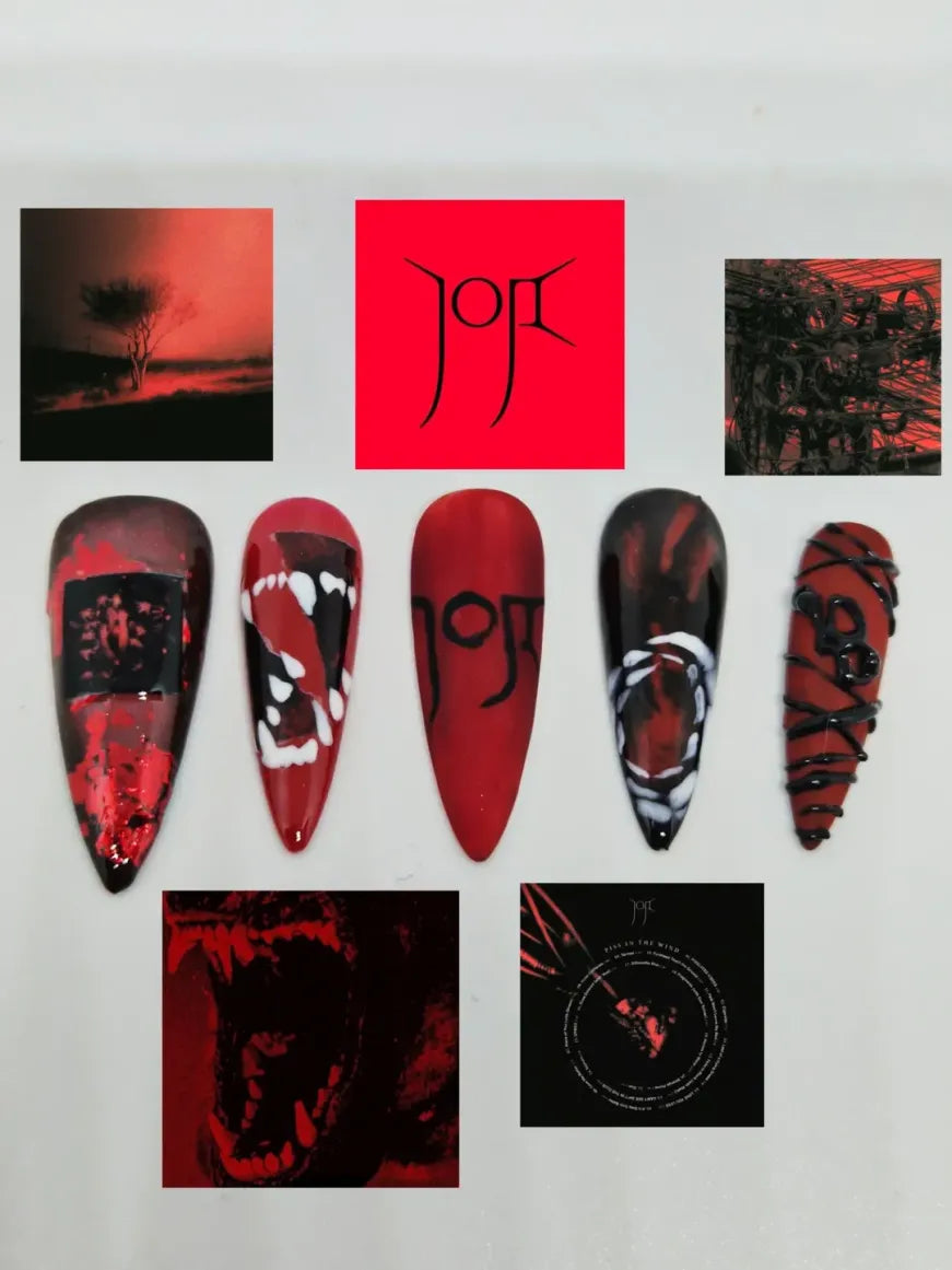 Piss in the Wind Press On Nail Set Inspired by Joji