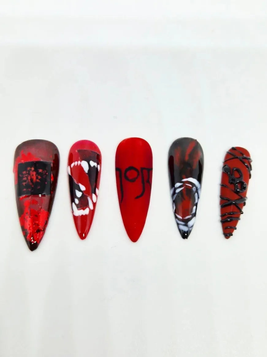 Piss in the Wind Press On Nail Set Inspired by Joji